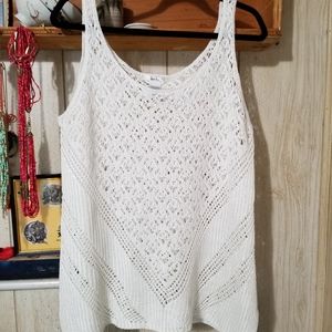NWOT Isela Crocheted Tank Top SZ XL
